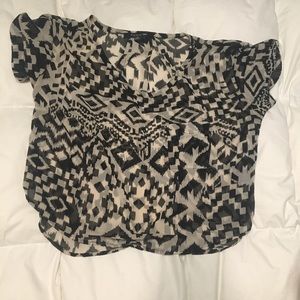Shear tribal top
